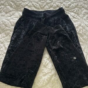 Crushed velvet joggers